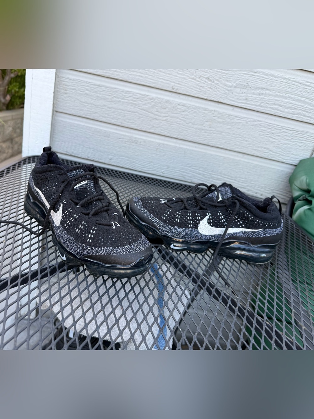 Nike Black and White VaporMax Flyknit Sneakers